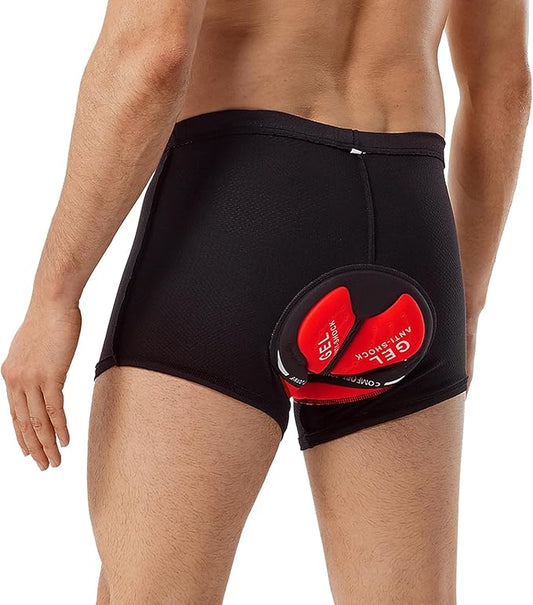 SPOCYCLIFE Men's 5D Padded Cycling Shorts – Breathable Bike Underwear for MTB & Road Cycling