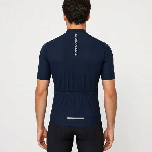 SPOCYCLIFE Men’s Cycling Jersey Quick Dry Breathable Short Sleeve Road Bike Shirt
