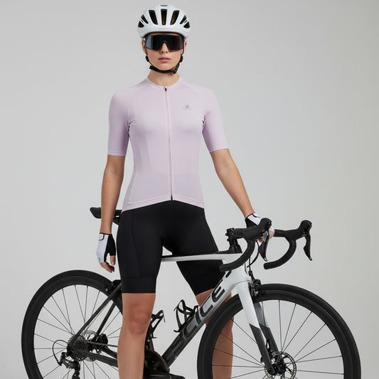 Women Cycling Jersey Quick Dry Breathable Bike Shirt Purple