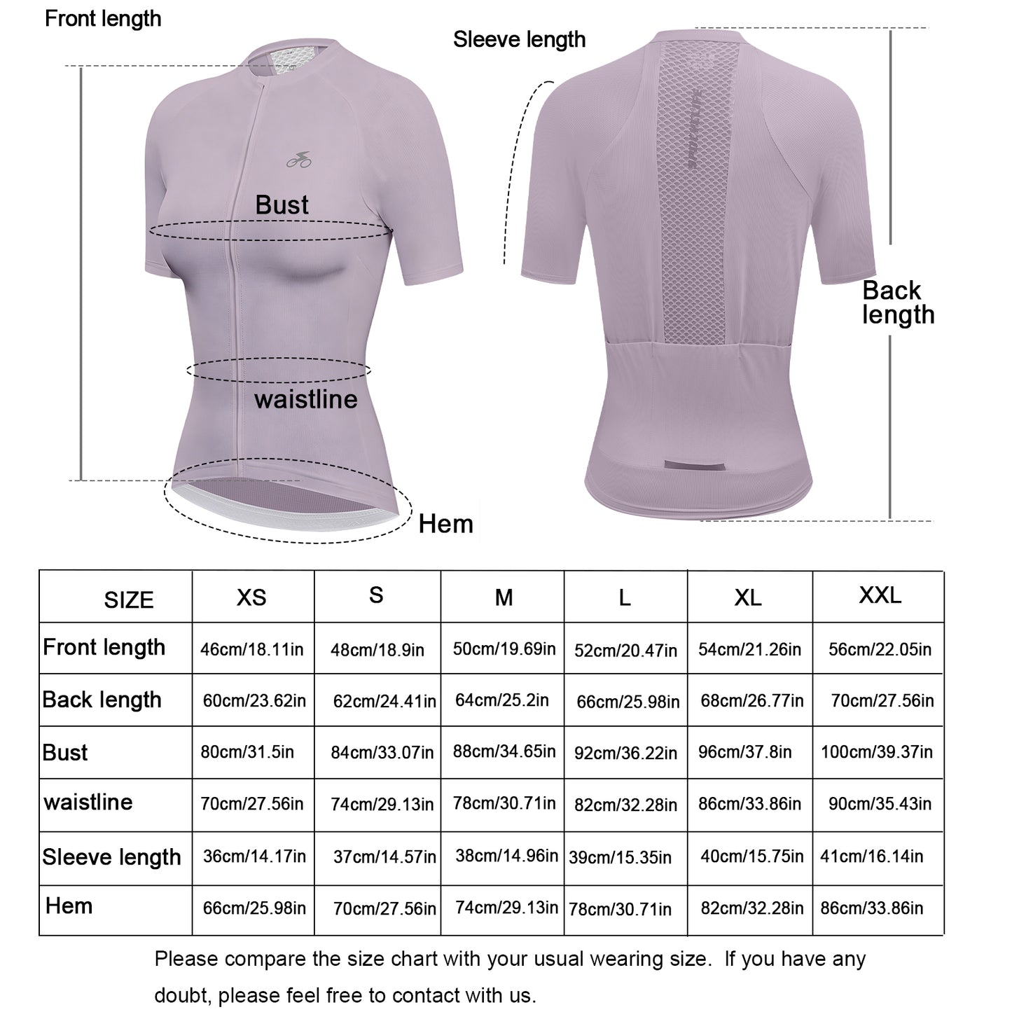 Women Cycling Jersey Quick Dry Breathable Bike Shirt Purple