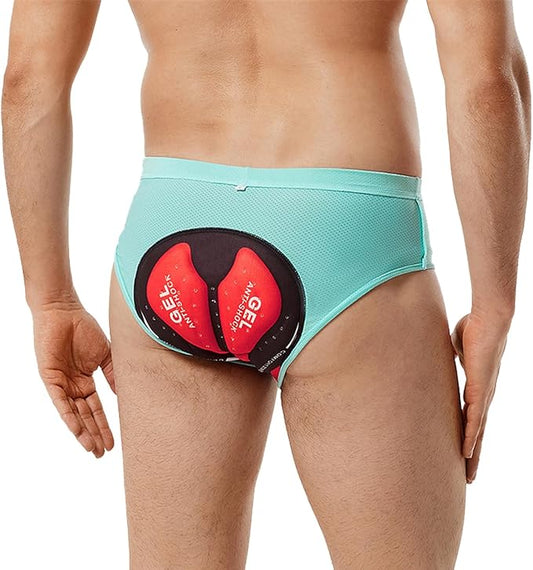 SPOCYCLIFE Men's 5D Padded Cycling Shorts –Green | Breathable MTB & Road Bike Underwear