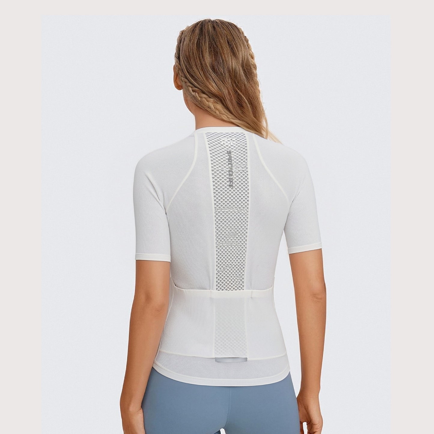 Epoch Solid Women's Short Sleeve Cycling Jersey - White