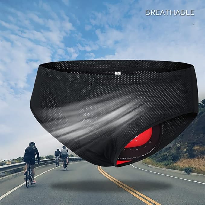 SPOCYCLIFE Men's 5D Padded Cycling Shorts – Breathable MTB & Road Bike Underwear