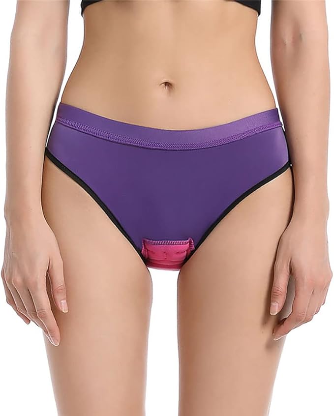 SPOCYCLIFE Women's 3D Padded Cycling Underwear – Purple | Breathable Bike Shorts for MTB & Road Cycling