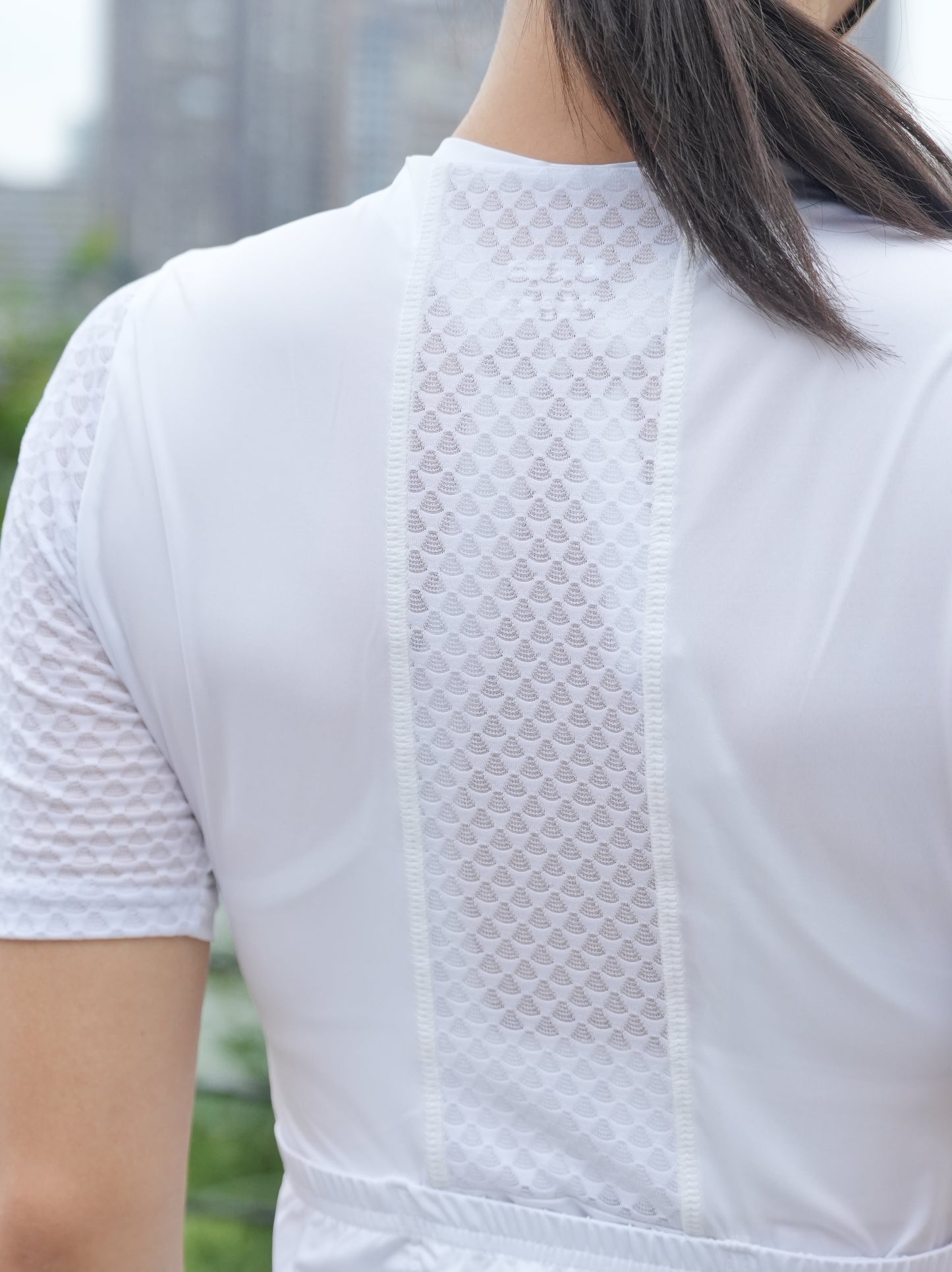 Lume Solid Women's Short Sleeve Cycling Jersey - White