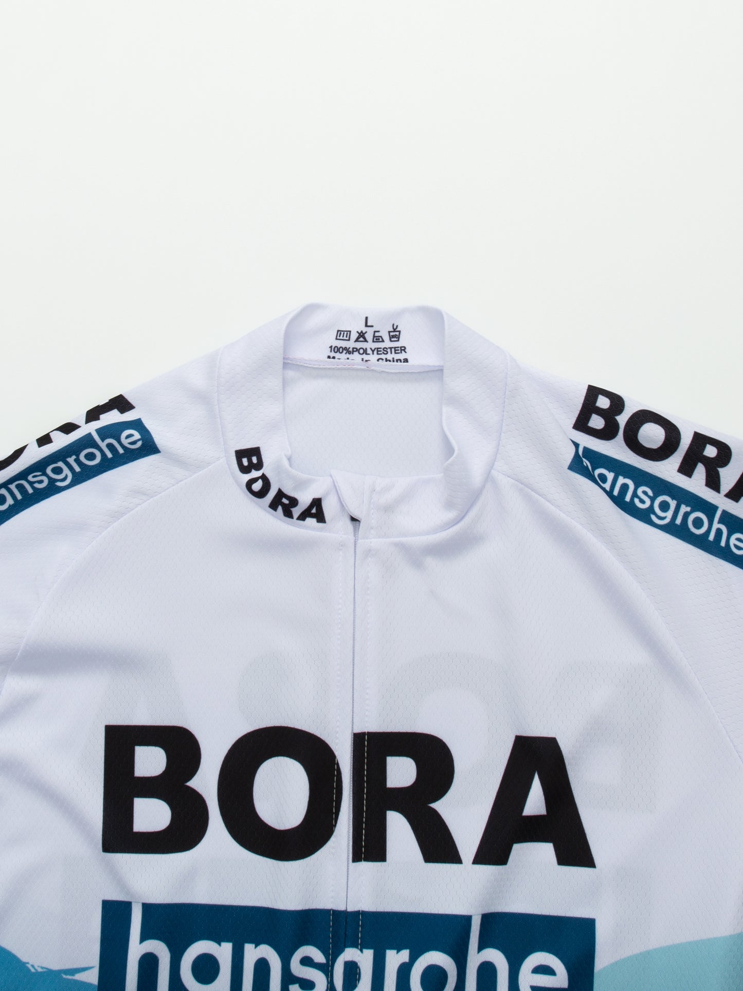 Blue quick dry breathable short sleeve BORA-Hansgrohe men cycling jersey