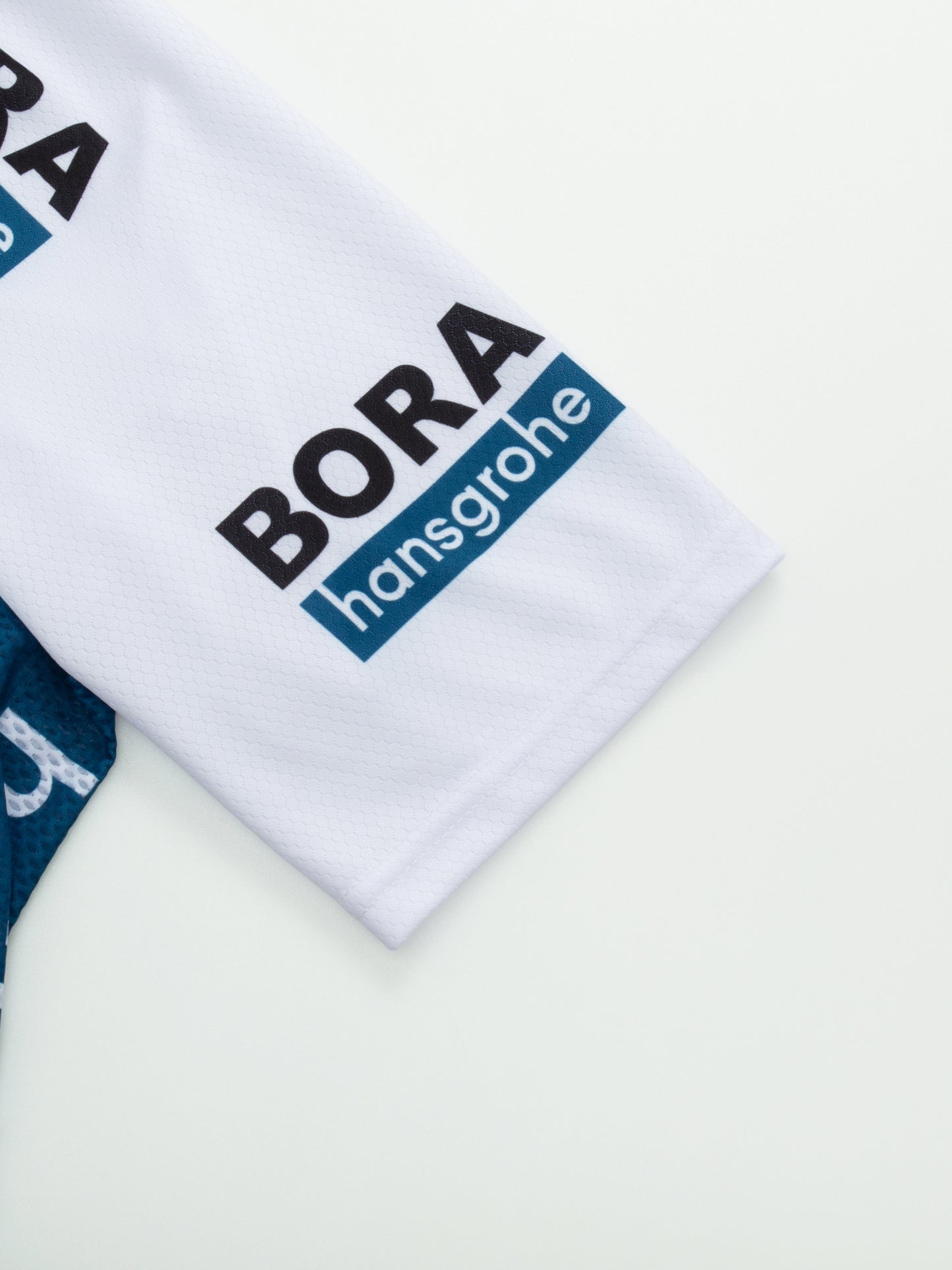 Blue quick dry breathable short sleeve BORA-Hansgrohe men cycling jersey