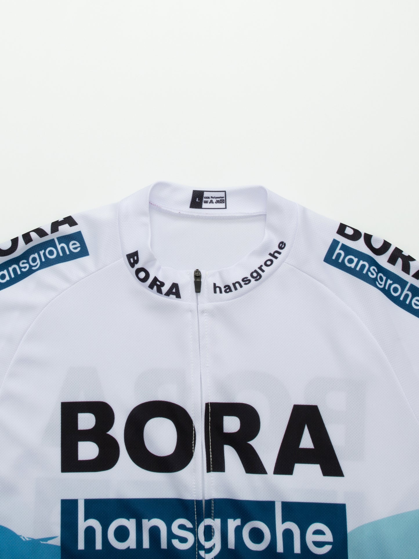 Blue breathable short sleeve BORA–Hansgrohe men cycling jersey set
