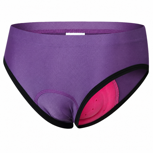 SPOCYCLIFE Women's 3D Padded Cycling Underwear – Purple | Breathable Bike Shorts for MTB & Road Cycling
