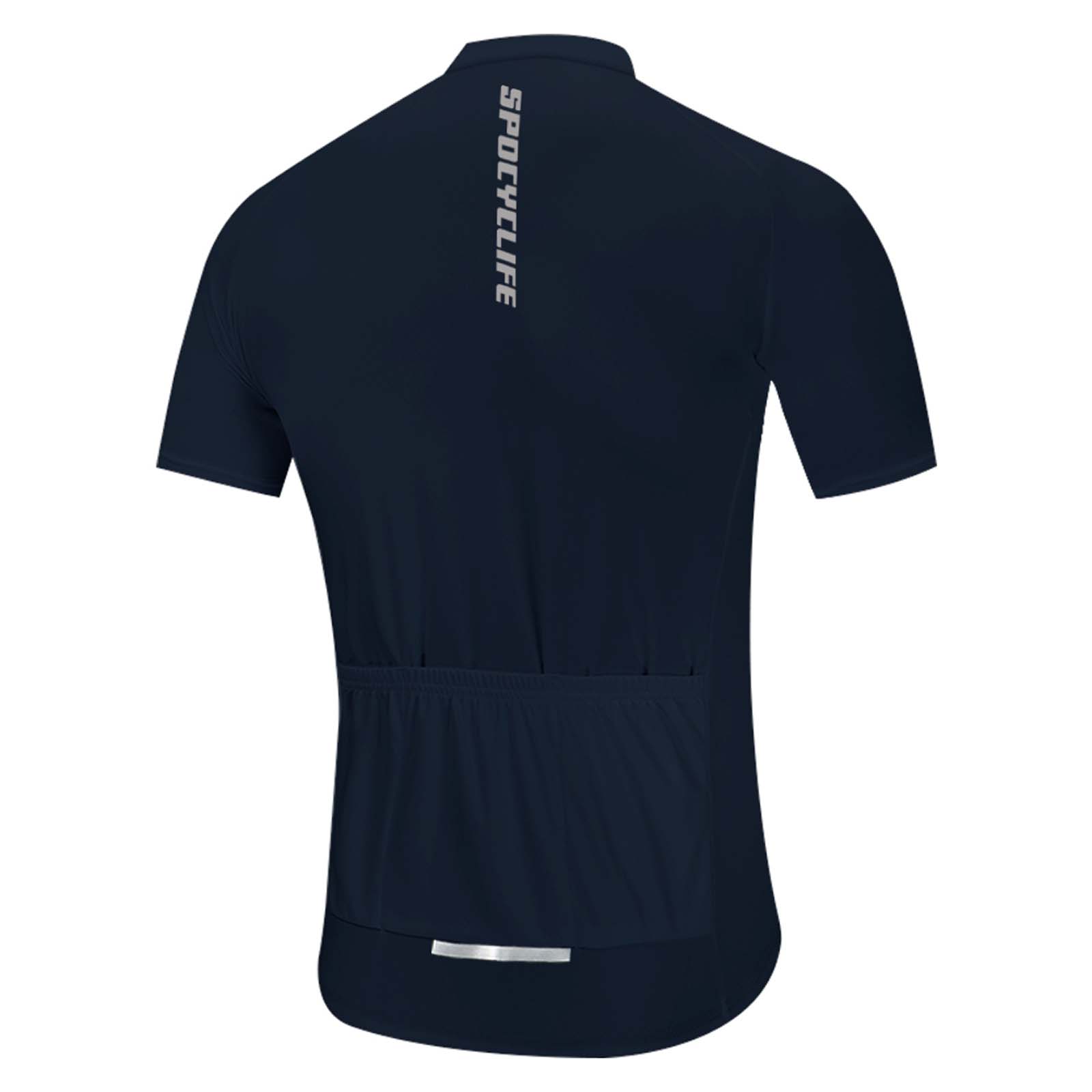 Men Quick Dry Breathable Short Sleeve Cycling Jersey Black