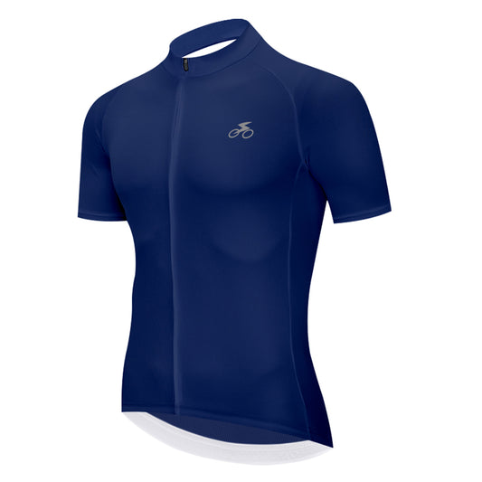 Men Quick Dry Breathable Short Sleeve Cycling Jersey Blue
