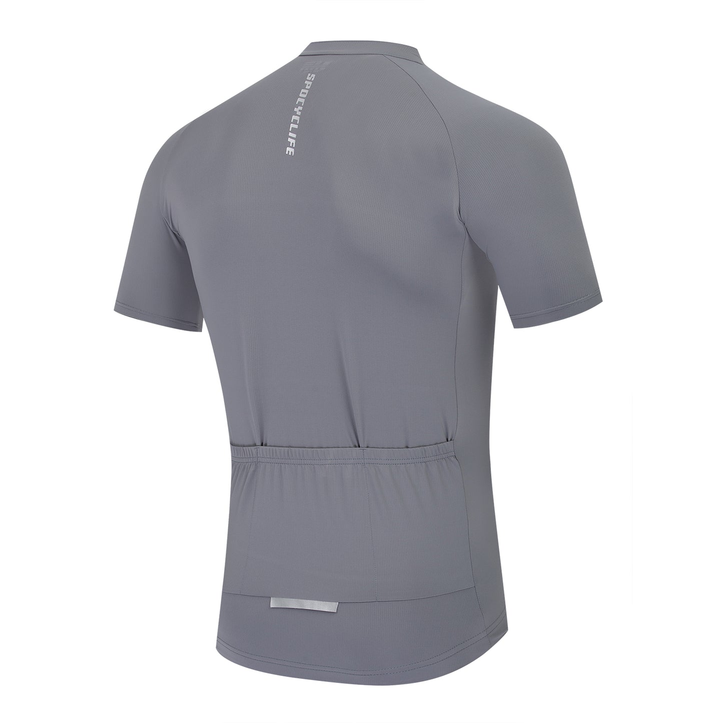Men Quick Dry Breathable Short Sleeve Cycling Jersey Gray