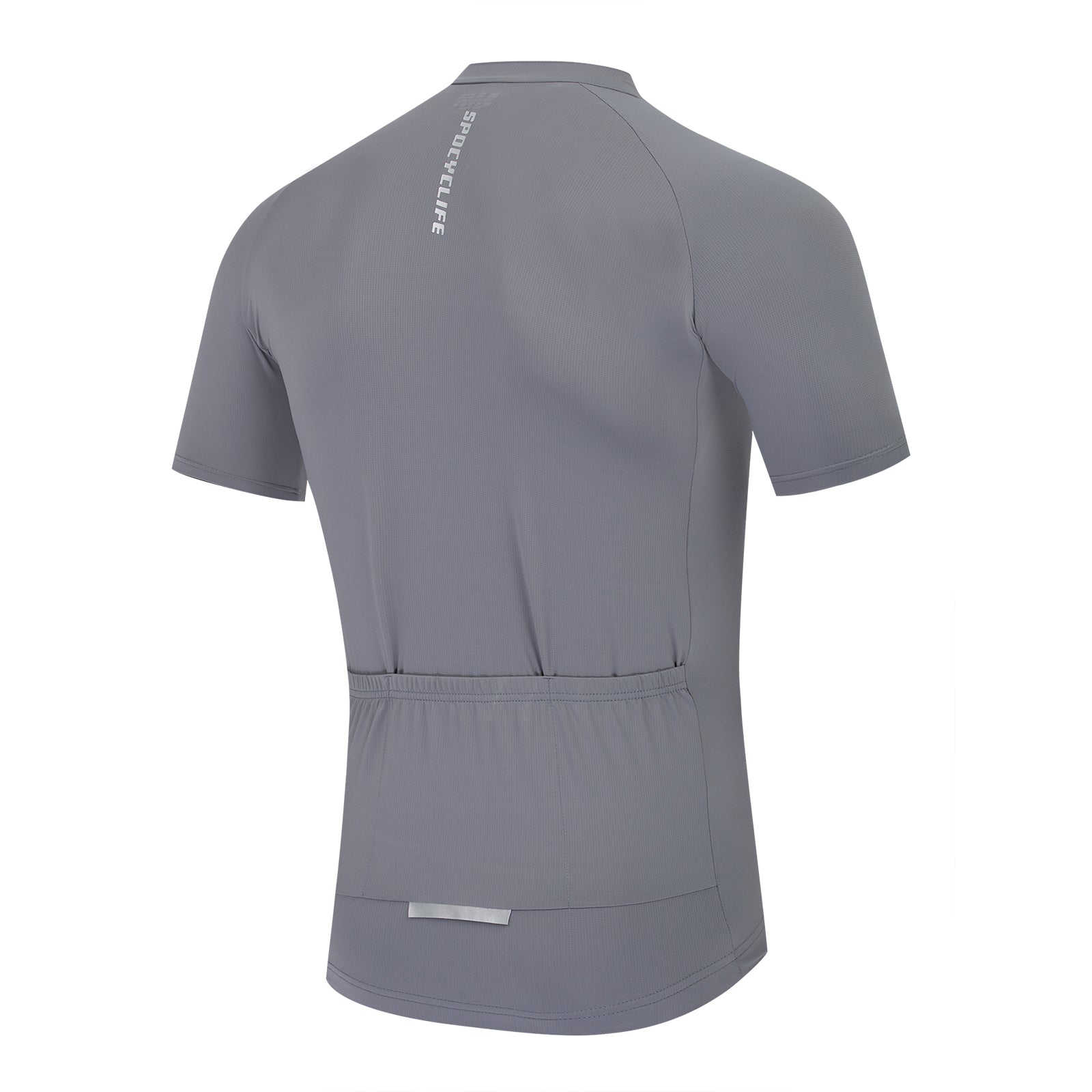 Men Quick Dry Breathable Short Sleeve Cycling Jersey Gray