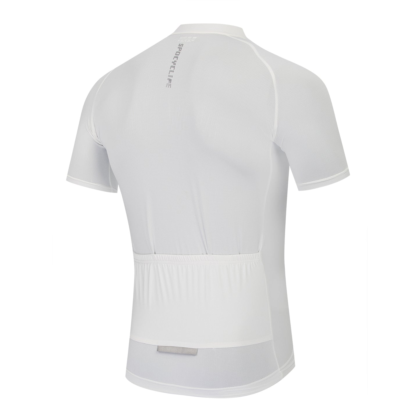 Men Quick Dry Breathable Short Sleeve Cycling Jersey White