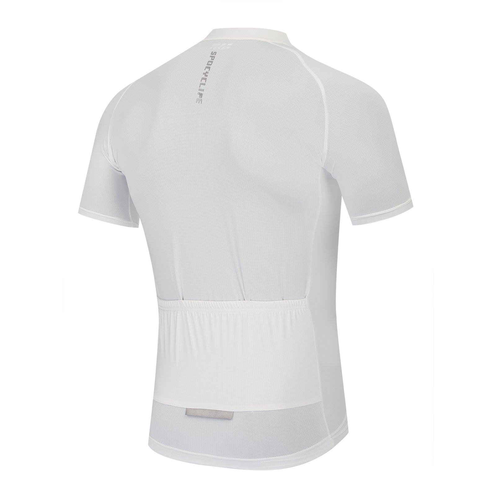 Men Quick Dry Breathable Short Sleeve Cycling Jersey White