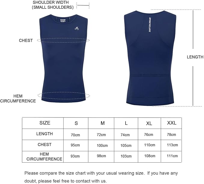 Men Quick Dry Breathable Sleeveless Cycling Vest Blue