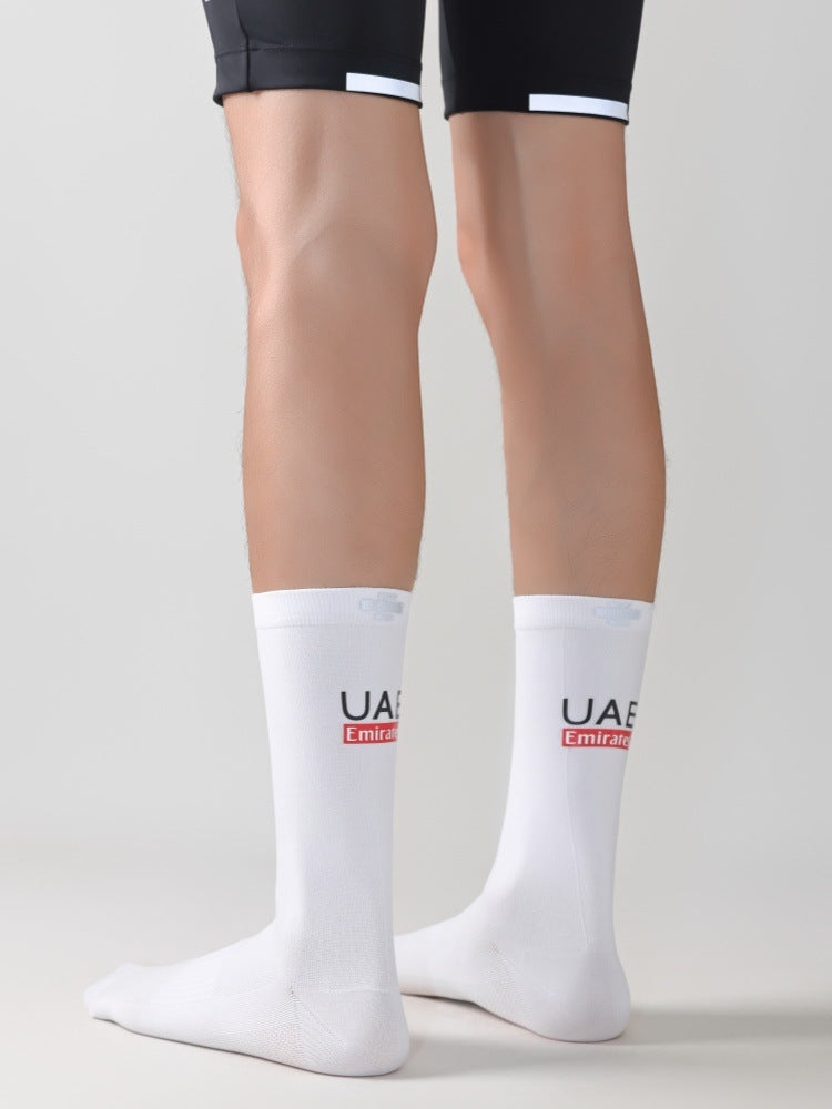 Reflective Cycling Socks – Breathable High Visibility Crew Socks for Road Cycling