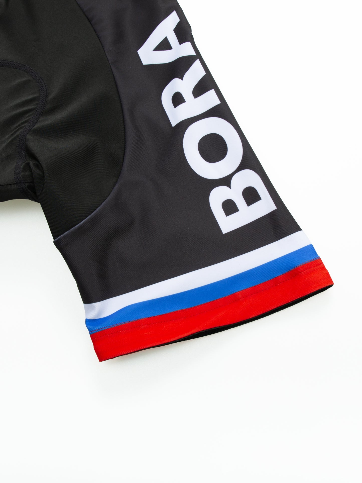 White green short sleeve breathable BORA–Hansgrohe men cycling jersey set