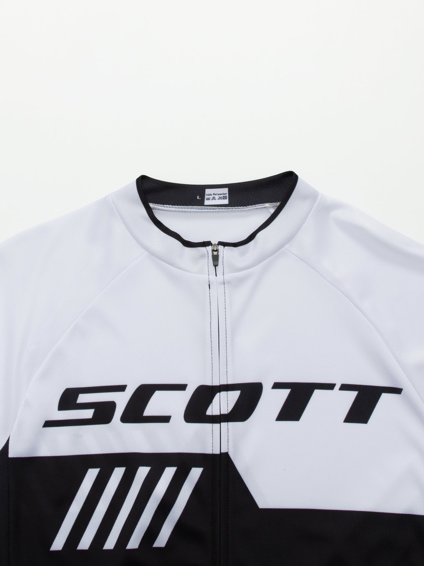 White breathable long sleeve SCOTT RC-TEAM men cycling jersey set