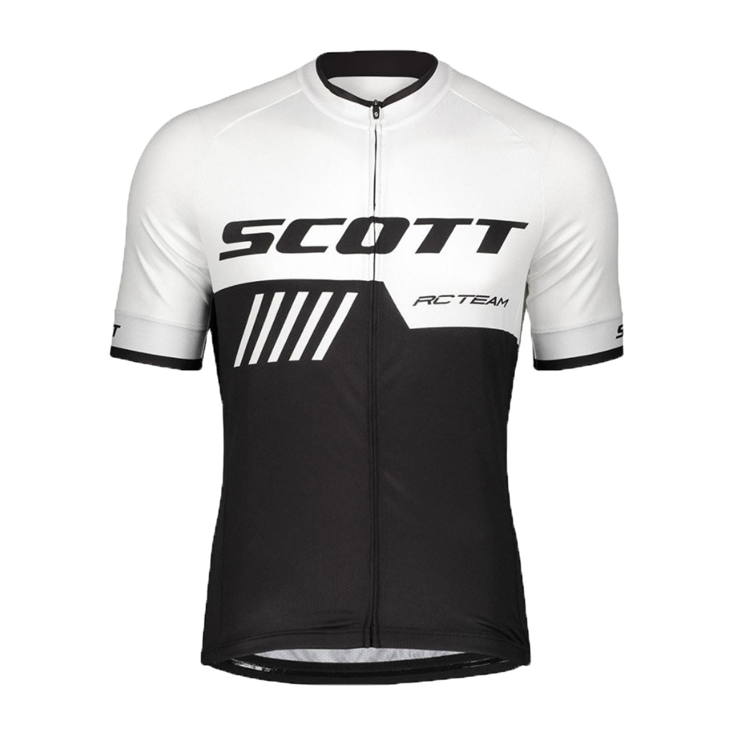 White quick dry breathable short sleeve SCOTT RC-TEAM men cycling jersey