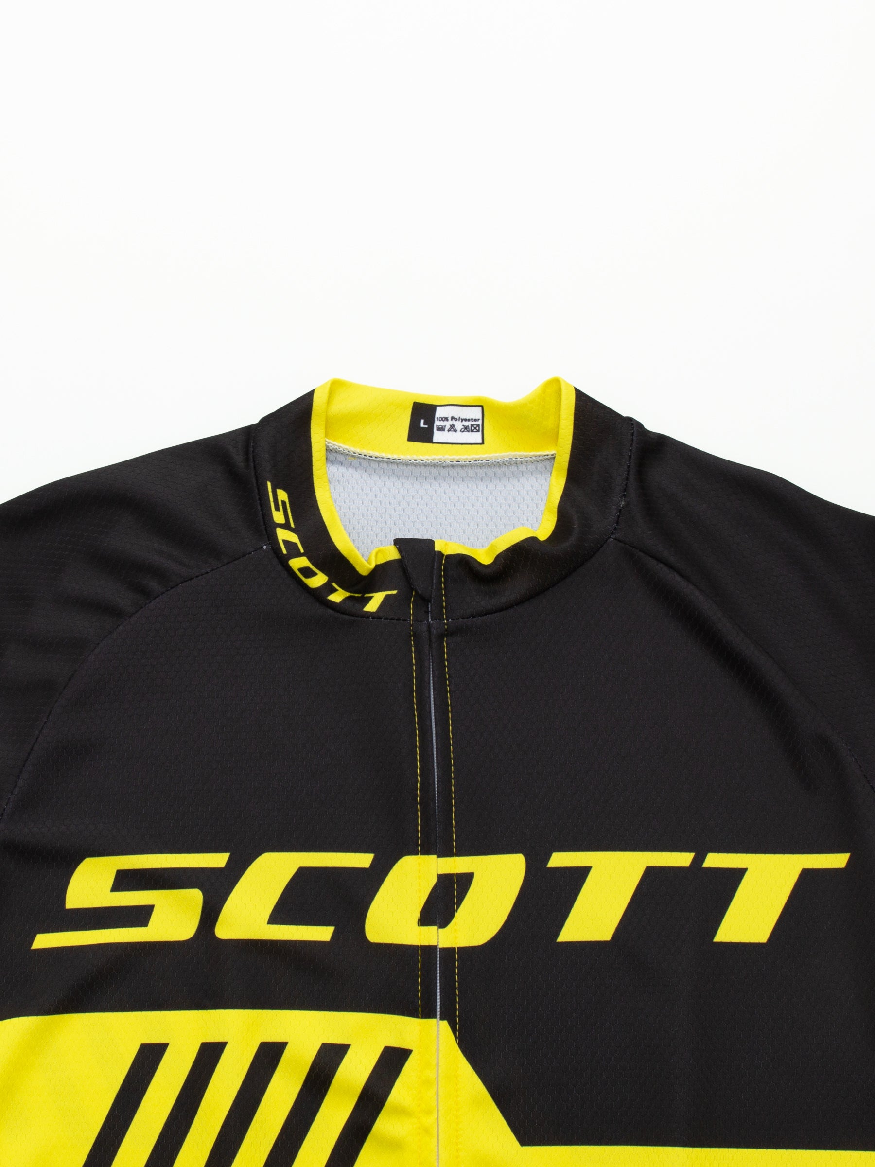Yellow quick dry breathable short sleeve SCOTT RC-TEAM men cycling jersey