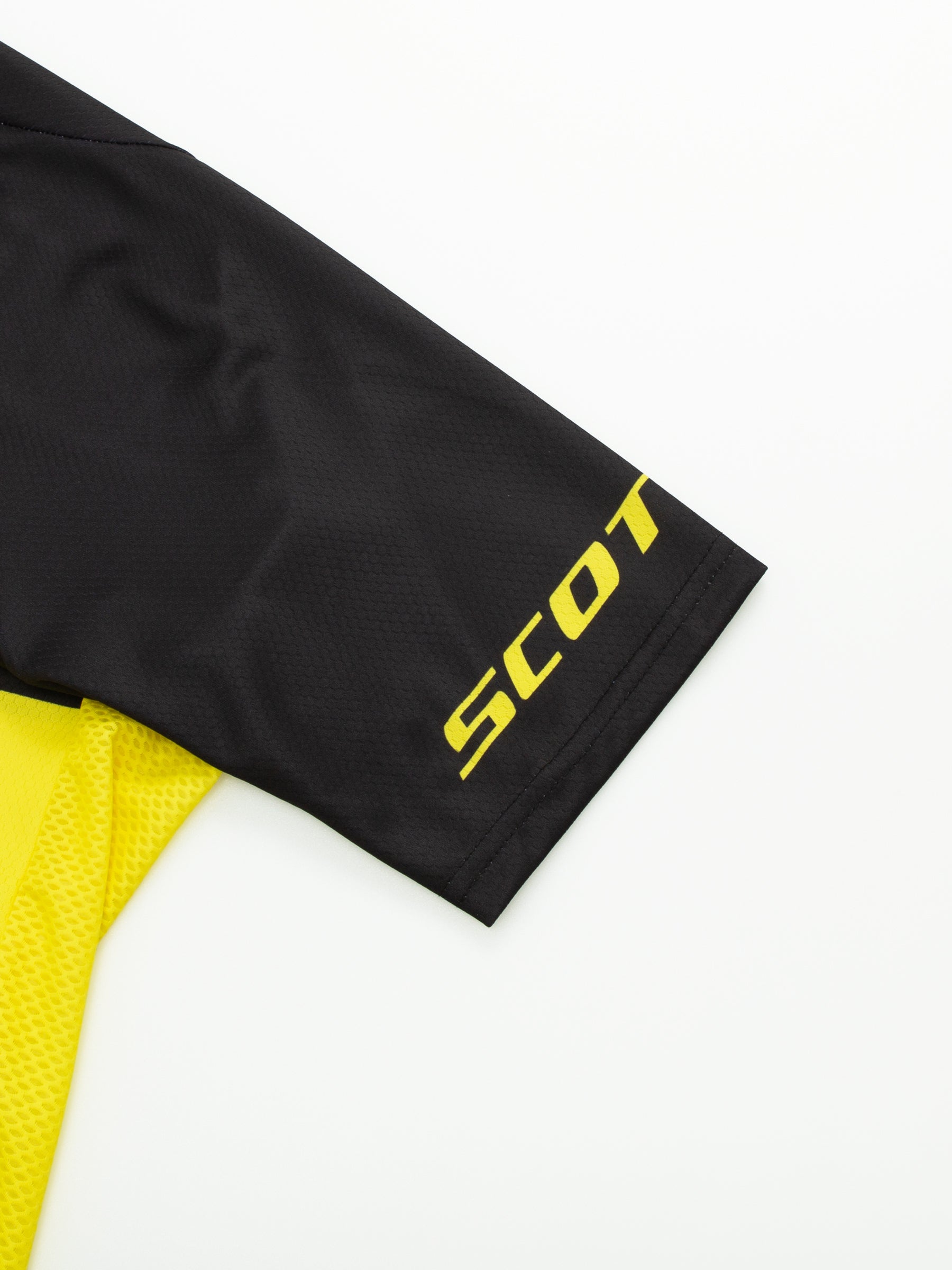Yellow quick dry breathable short sleeve SCOTT RC-TEAM men cycling jersey