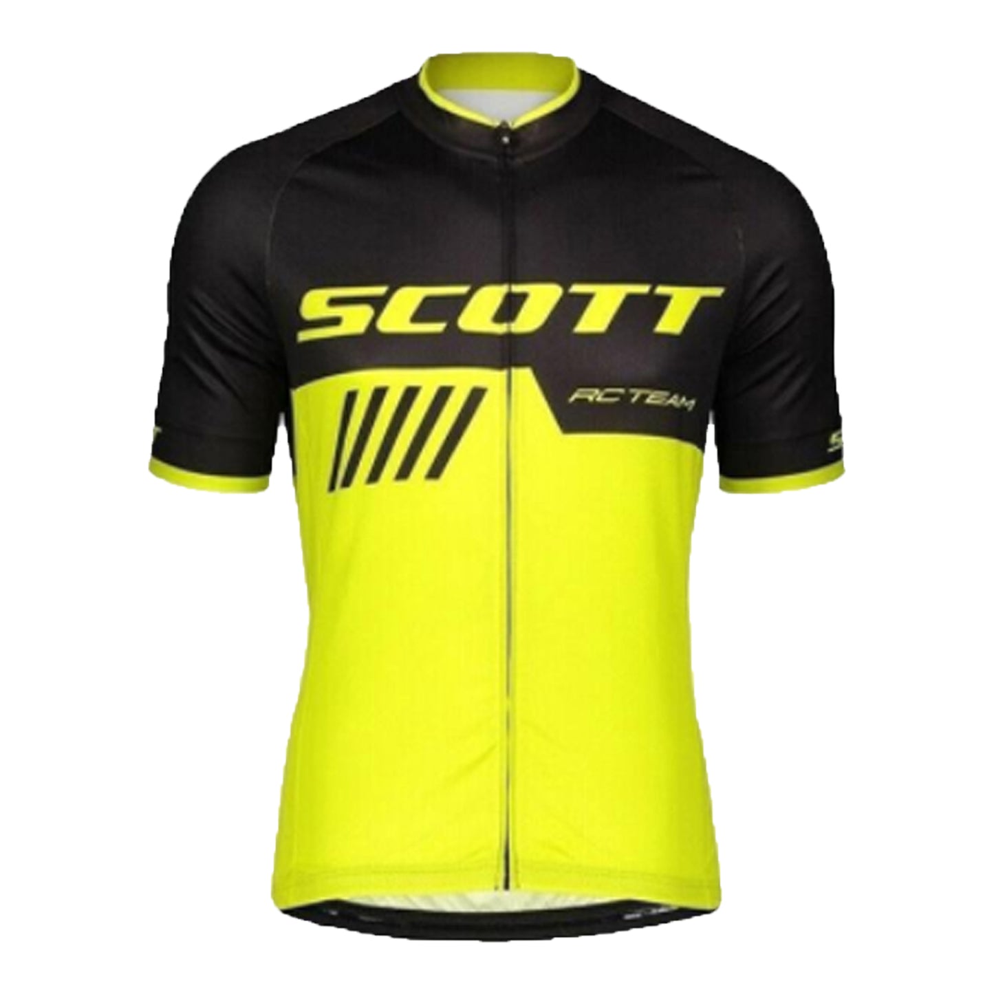 Yellow quick dry breathable short sleeve SCOTT RC-TEAM men cycling jersey