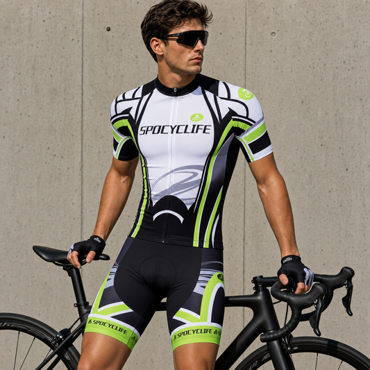 SPOCYCLIFE Men’s Quick-Dry Cycling Jersey Set