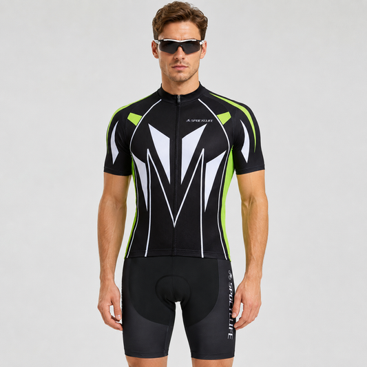 SPOCYCLIFE Men’s Quick-Dry Cycling Jersey Set