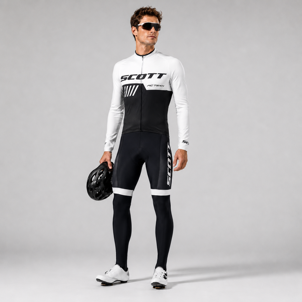 SCOTT RC-TEAM Men's  Long Sleeve Cycling Jersey Set