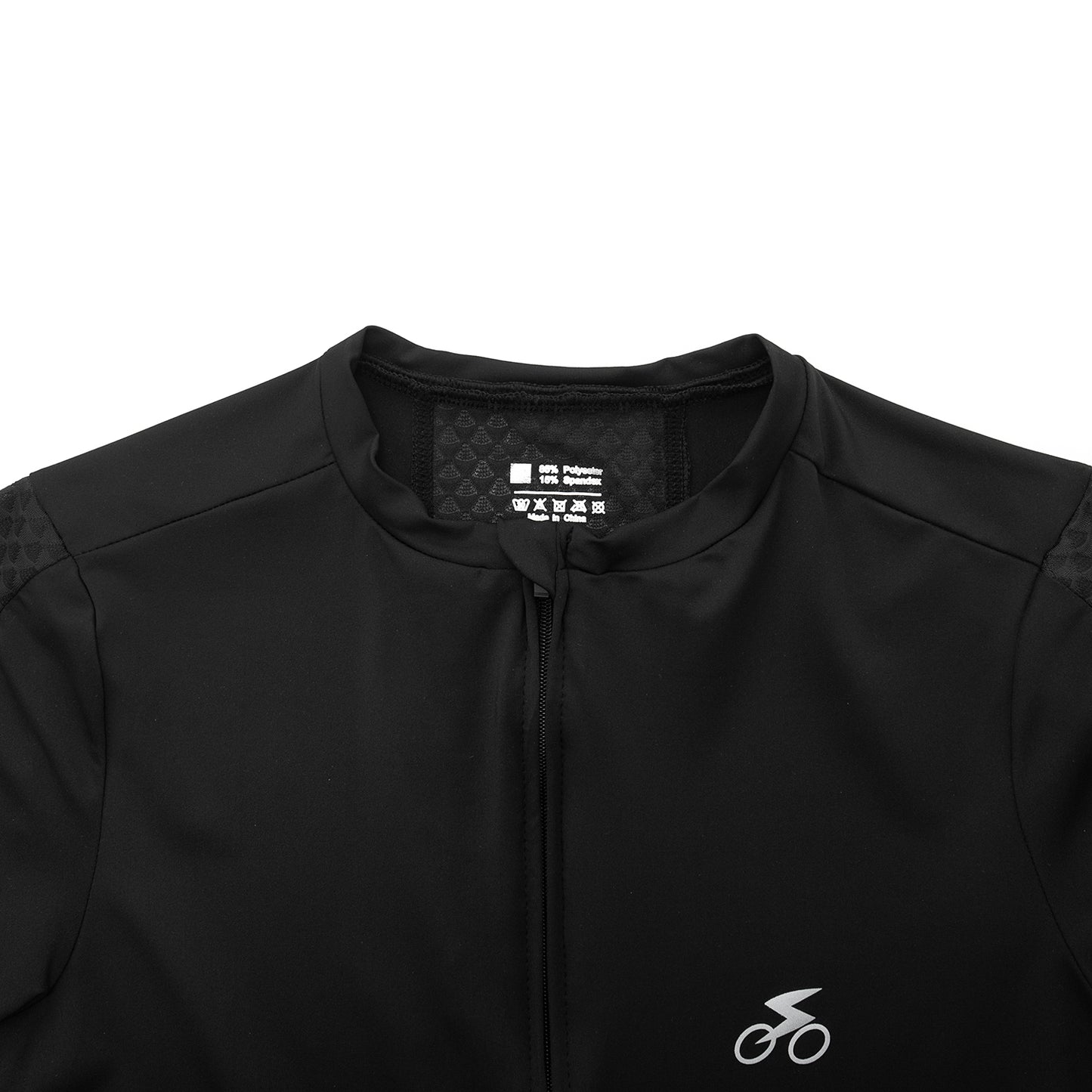 Women Cycling Jersey Quick Dry Breathable Short Sleeve Black