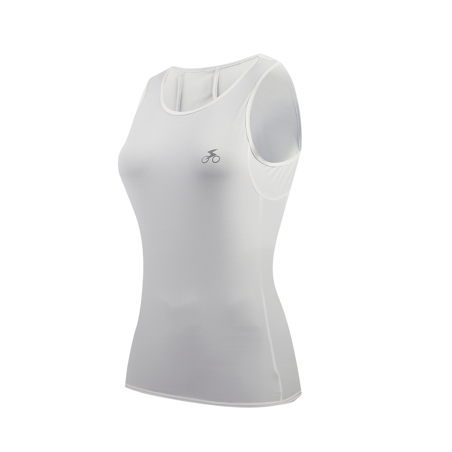 Women Sleeveless Cycling Jersey Quick Dry Breathable Cycling Vest White