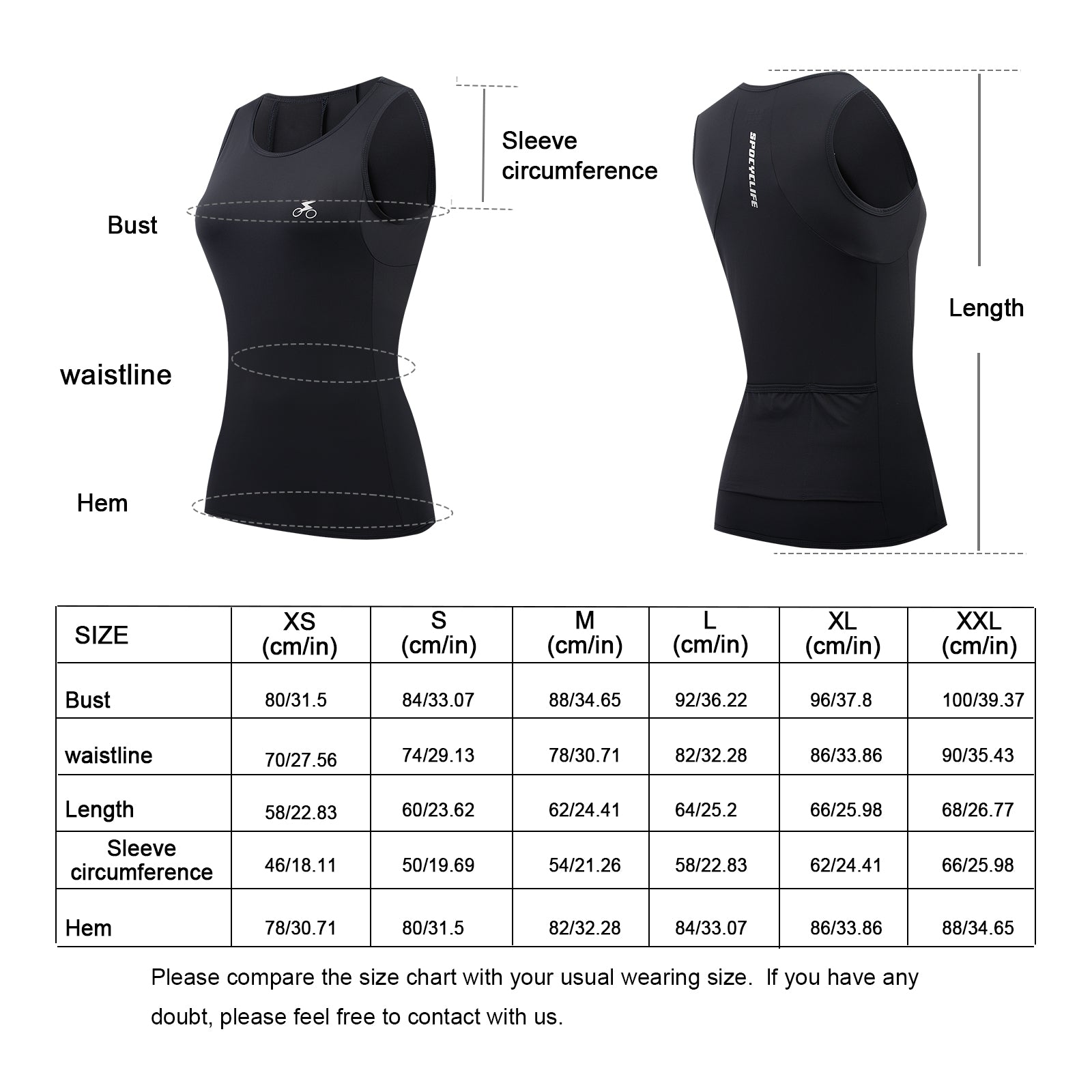 Women Sleeveless Cycling Jersey Quick Dry Breathable Cycling Vest 